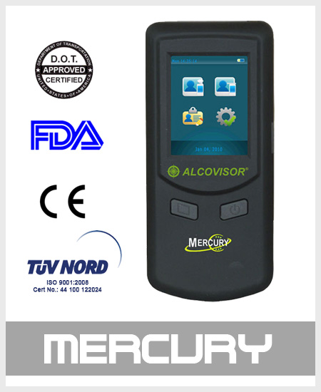 Evidential grade alcohol tester Mercury
